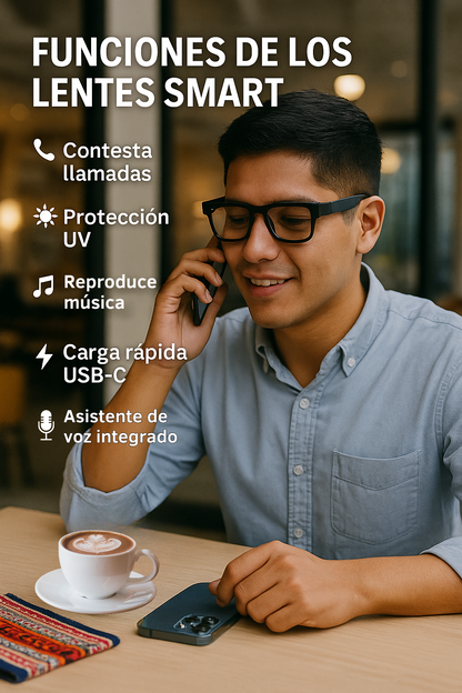 🔊 Lentes Smart para Llamadas Bluetooth sin Manos 🔥