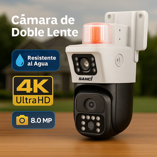 🛡️ Cámara Sanci 4K Vision Ultra con Alarma 🔔📹 + regalo 🎁